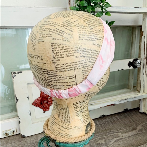 Pink Tie Dye Turban Headband - Picture 2 of 3